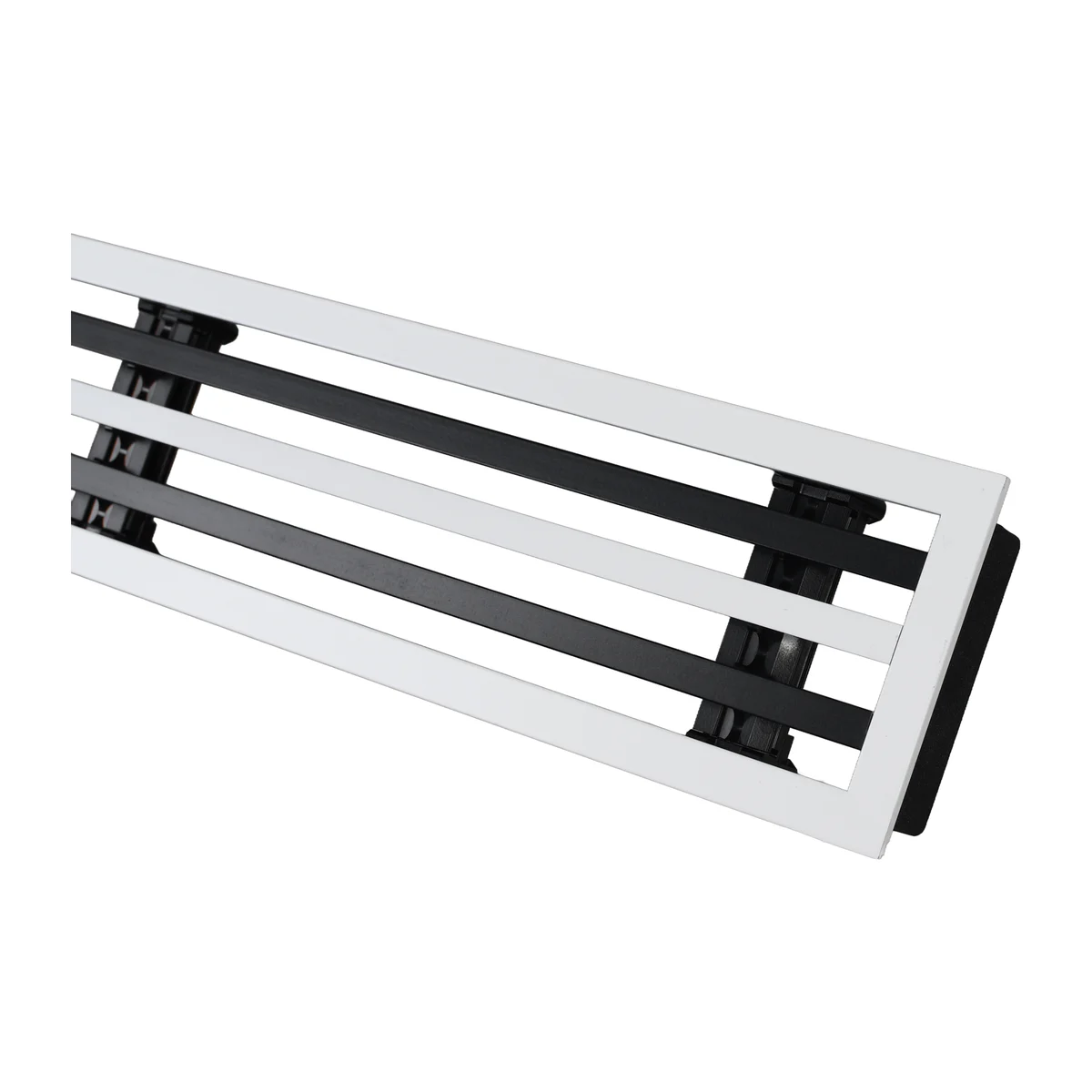4-slot removable core linear slot diffuser, blade and frame detail