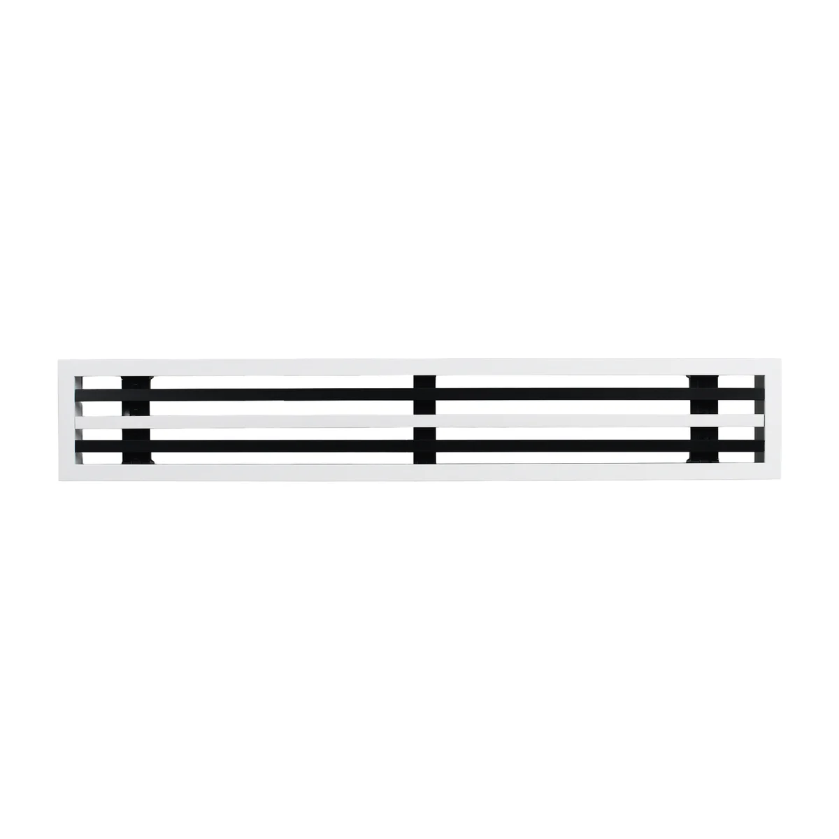 4-slot removable core linear slot diffuser, front view