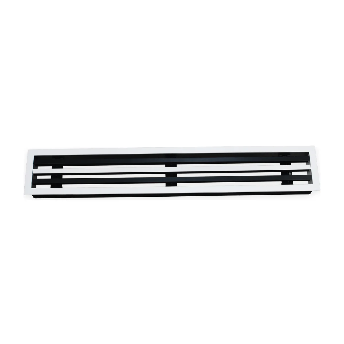4-slot removable core linear slot diffuser, full front view