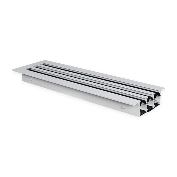 XIONGLI linear slot diffuser shown at an angle