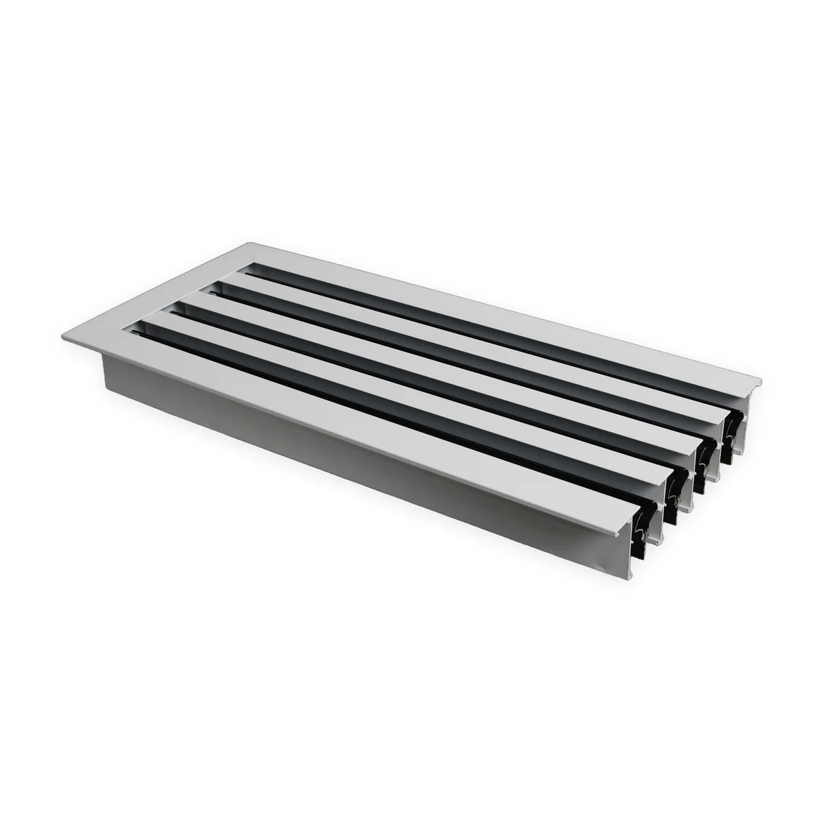 Linear slot diffuser showing a representative slot configuration
