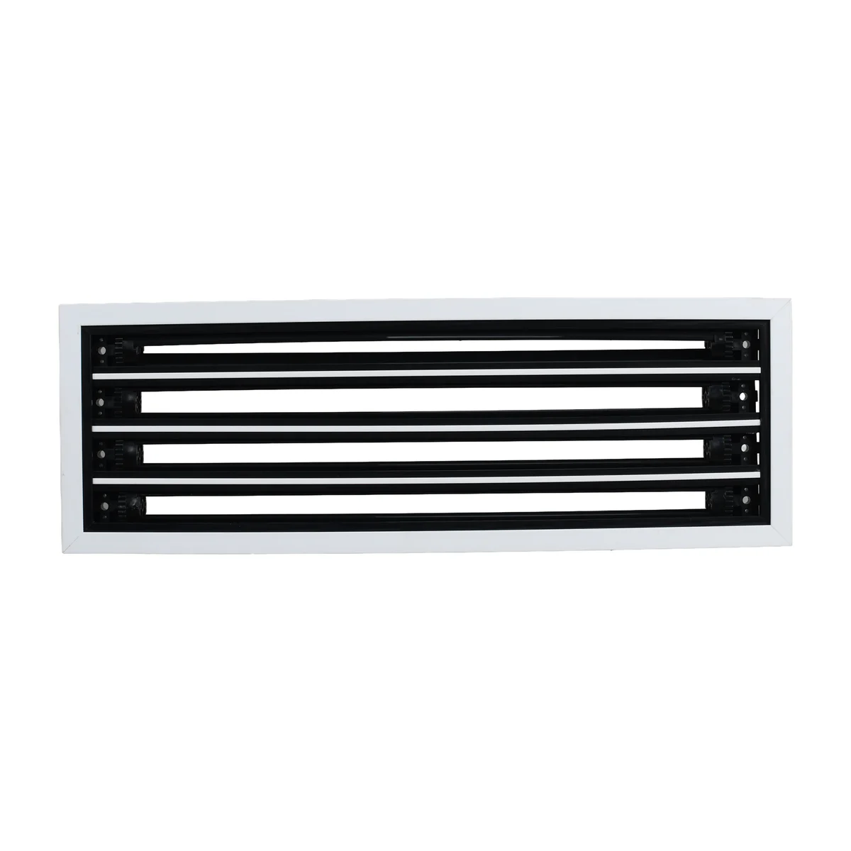 Front view of a four-slot O-Type linear slot diffuser